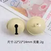 Pintura metálica colorida sino pequeno feito à mão acessórios de joia DIY chaveiro pendurar animal de estimação sino pequeno atacado