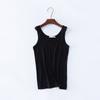 Chaleco nuevo de cuello redondo con tirantes para mujer, prenda exterior de verano, camisa interior de modal, talla grande, combinable, fina, sin mangas.