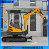 Las excavadoras de orugas pequeñas se exportan durante todo el año. Excavadora pequeña multiusos de 2.5 toneladas para ingeniería, paisajismo y construcción agrícola