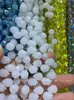 6mm 8mm Furo Transversal Cristal de Morango Cristal Multifacetado Contas Soltas DIY Pulseira Feita à Mão Acessórios de Joias para Pendurar no Carro Contas