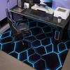Alfombra para Sala de E-Sports, Piso para Silla Giratoria de Computadora, Alfombrilla Protectora y Aislante de Sonido para Piso, Resistente a Manchas y Fácil de Mantener, Alfombrilla Antideslizante para Recámara Fresca