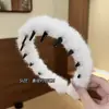 Diadema Ondulada Estampado de Leopardo para Mujer para Lavarse la Cara 2025 Nuevo Otoño e Invierno Diadema de Corona Alta Retro Pinza de Pelo de Felpa Antideslizante Accesorio para el Cabello
