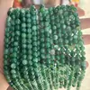 Ágata Verde Natural Ágata Rayado Cuentas Sueltas Pulsera de Cuentas Transparente Semiacabada DIY Accesorios para Pulseras Collares Joyería