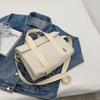 Bolso Grande de Lona Casual Simple para Mujer 2024 Nuevo Bolso de Mano de Moda Niche de Moda Japonesa y Coreana Bolso Bandolera de Hombro