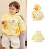 Jaqueta de Penas para Bebês Meninos e Meninas, Casaco de Inverno Curto, Estilo Novo 2026 Fofo e Moderno, Penugem de Pato Branco