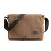 Bolsa Transversal Masculina Transfronteiriça Bolsa Mensageiro Vintage Bolsa Masculina Bolsa de Lona Bolsa de Ombro Maleta Mochila Casual para o Dia a Dia