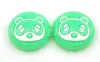 Cubierta protectora de silicona para joystick Sen con forma de hoja para Nintendo Switch OLED, tapa protectora antideslizante para mando de juego Mario