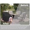 Funda para Silla Sofá de Exterior Transfronteriza, Funda Protectora para Mesa y Sillas de Jardín, Funda Impermeable y a Prueba de Polvo para Silla, Funda a Prueba de Polvo con Almacenamiento en el Asiento