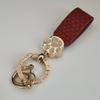 Luz de luxo diamante carro chaveiro pingente moda francês ins estilo deusa saco chaveiro acessórios fábrica atacado