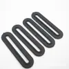 Fábrica direta fivela de boca de costura 5cm fivela quadrada plástica preta de costura fivela de duas marchas fivela plástica de linha de carro