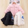 Roupas de Algodão para Crianças 2025 Inverno Novo Estilo Jaqueta de Algodão Fofa para Meninos e Meninas Estilo Coreano Uniforme de Baseball Casaco Engrossado