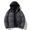 Enbu Roupa Masculina Transfronteiriça Inverno Casal Roupas de Algodão com Capuz Solta Bloco de Cores Casual Jaqueta Puffer Peça de Roupa Externa Versátil Homens