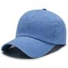 Washed Denim Distressed Soft Top Boné de Beisebol Protetor Solar Masculino Vintage Cor Sólida Boné Europeu e Americano Mulheres Ao Ar Livre Chapéu de Sol