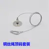 Cable de acero para lámpara de araña código colgante alambre de exposición gancho de alambre disco de cable de acero código accesorios de iluminación