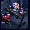 Mesa de escritório moderna e minimalista para casa, adequada para duas pessoas, para jogos e como uma mesa de computador multifuncional para quartos, áreas de estudo de estudantes e espaços de leitura/escrita