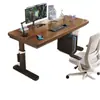 Escritorio de computadora de altura ajustable, adecuado para dormitorios, hogares y estudiantes; madera maciza, diseño minimalista, ideal para trabajo de oficina y escritura; escritorio gamer elegante