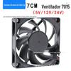 Direto da fábrica 7015 5V / 12V / 24V 7 cm / CM placa gráfica fonte de alimentação chassi inversor ventilador de refrigeração