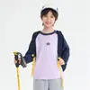 Ropa infantil de Haima: Nuevas camisetas de manga larga de otoño para niños, tops infantiles de algodón puro, ropa de otoño elegante y versátil para niños mayores
