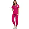 Uniformes de quirófano hechos a medida con impresión digital, tela elástica en cuatro direcciones, uniformes de enfermería, ropa de trabajo médica para exámenes físicos, pedidos de lotes pequeños sin cantidad mínima de pedido