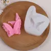 Chaveiro Pingente Borboleta Molde de Silicone Gesso Aromaterapia Argila Polimérica Decoração Molde Chocolate Doce
