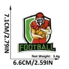 Mil Vitórias Tema Rugby Patch de Tecido Bordado Adesivo Ativado por Calor Estilo Esportivo Uniforme de Futebol Sapatos Chapéus Patch Decorativo Adesivo Em Estoque Atacado