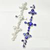 Venta al por mayor Oval Gota de Agua Cristal Pedrería Cadena de Flores DIY Ropa Cuello Decorativo Tiras de Diamantes Zapatos Bolsos Accesorios de Cristal