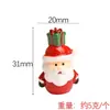 Série de Natal Yqt Conjunto de Brinquedos de Comida em Miniatura Acessórios DIY de Resina Boneco de Neve Homem de Gengibre Mini Cena Enfeites Festivos