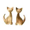 Material de Pintura DIY Embryón de Madera para Comestibles Adornos de Animales Lindos Decoración de Escritorio para el Hogar Embryón Blanco Embryón Rugoso Original