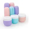 Botellas de tamaño de viaje para artículos de tocador, productos para el cuidado de la piel y almacenamiento de champú/gel de ducha; un esencial de viaje portátil