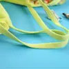 Novo Estilo Conjunto de Biquíni Duas Peças Infantil para Meninas com Estampa Floral Pequena, Babados Grandes e Elástico de Secagem Rápida