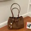 Moda retro transfronteiriça, bolsa tote minimalista para o dia a dia, design de nicho, alta qualidade, casual, estilosa e leve, bolsa de ombro/bolsa de axila
