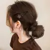 Pinza para el Cabello de Niña Estampado de Leopardo Retro Estrella Corazón para Flequillo Delgado en la Frente Pinza Lateral Pinza BB para Niña Pequeña Accesorios para el Cabello