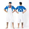 Novo traje de marinheiro cosplay de pato fofo para crianças adultas, traje de desenho animado de pato marinho para bebê