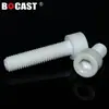 Parafusos PPS Resistentes a Altas Temperaturas com Cabeça Sextavada, Parafusos e Porcas de Plástico de Alta Resistência com Cabeça Cilíndrica Sextavada M3-M10 Retardantes de Chama