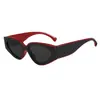Nuevas Gafas de Sol Retro Cat-Eye con Bloques de Color, Moda Transfronteriza Europea y Americana, Gafas de Sol de Alta Gama de Moda Anti-UV para Mujer