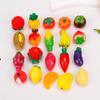 Simulación tridimensional de frutas y verduras, accesorios de resina, accesorios de joyería DIY, pendientes creativos para casa de muñecas, llavero, colgante