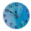 Reloj de pared de madera simple y redondo de 25 cm para comercio exterior transfronterizo, reloj creativo para sala de estar