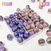 Cuentas de Resina Luminosas que Cambian de Color de 8-16 mm Color Cambiante UV Brillo Fino Ojo de Gato Cuentas Accesorios para Joyería DIY Material Cuentas