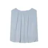 Conjunto de Top Chaleco Burbuja Drapado de Color Sólido y Falda de Verano para Mujer, Nuevo Estilo de Moda Europeo y Americano, Comercio Exterior