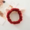 Linda banda para el cabello con orejas de gato tridimensionales y anillo de tres colores, banda elástica para el cabello a juego con el maquillaje facial, venta de linda banda para el cabello