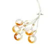 Nuevo Colgante de Caramelo Multicolor de Ágata Natural Tamaño Pequeño Tira de Mobius de Hielo Alto Kou de Paz Colgante Unisex de Calcedonia