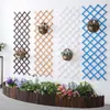 Estante de madera para balcón anticorrosión enrejado de vid trepadora para flores colgante de pared rábano verde colgante de planta para exteriores
