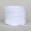 Cadarço branco de algodão puro plano branco puro branco arroz branco cabeça de concha preta anos 1970 tênis de lona branco cadarço masculino e feminino corda