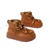 Sapatos de Algodão para Meninas, Botas de Neve para Crianças, Novas Botas de Algodão de Inverno 2025, Botas Quentes para Meninas, Botas Aveludadas Espessas
