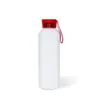 Chaleira esportiva Huangyan para transferência térmica 750ML alça de silicone colorida tampa transparente chaleira de alumínio sublimação DIY alumínio