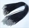 Acessórios DIY Corda para Colar Fivela Lagosta Corda de Couro Fio de Cera Coreano Corda para Colar Corda de Couro Preto Pingente Corda para Pingente