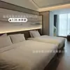 Moshang Qingya Hotel Mobiliário Quarto Padrão Conjunto Completo Personalizado Classe Hotel Apartamento Cama Modelo Quarto Painel Mobiliário