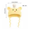Gorro de peluche de conejillo de indias, cerdito, hámster, oso, accesorio de animal de dibujos animados, gorro cálido decorativo para mascotas