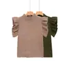 Roupas Femininas Transfronteiriças Primavera 2026 Moda Europeia e Americana Casual Malha Decorativa em Camadas Colete de Gola Alta para Mulheres B22609
