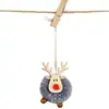 Decoraciones para Árbol de Navidad Colgantes de Ciervo de Fieltro Colgantes Creativos Nuevos de Alce Colgante para Árbol de Navidad Regalos